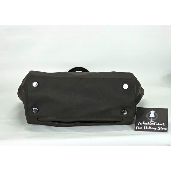 Michael Kors Women's Dark Grey Nylon Top Zip Tote Bag Size Large 1767 - Picture 7 of 12